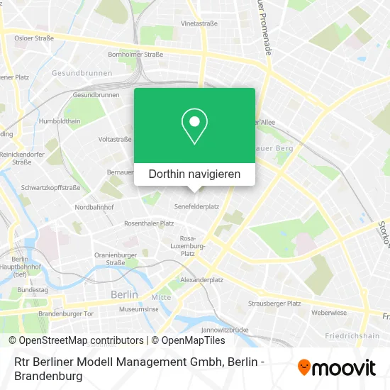 Rtr Berliner Modell Management Gmbh Karte