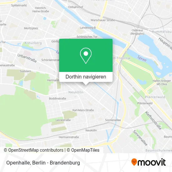 Openhalle Karte