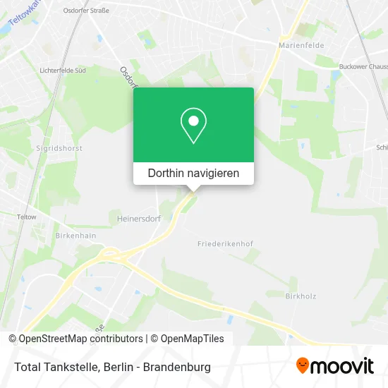 Total Tankstelle Karte