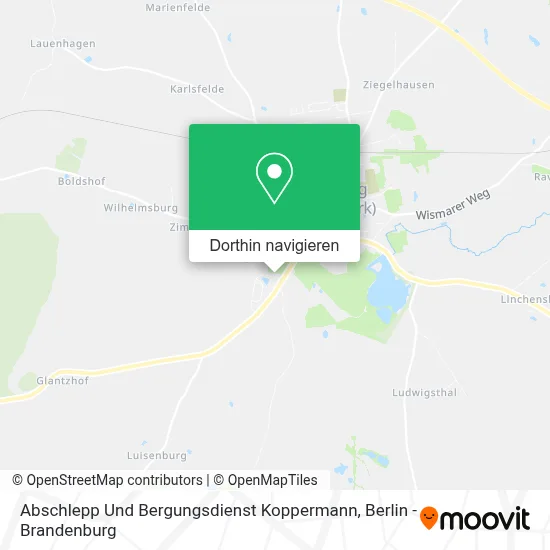 Abschlepp Und Bergungsdienst Koppermann Karte