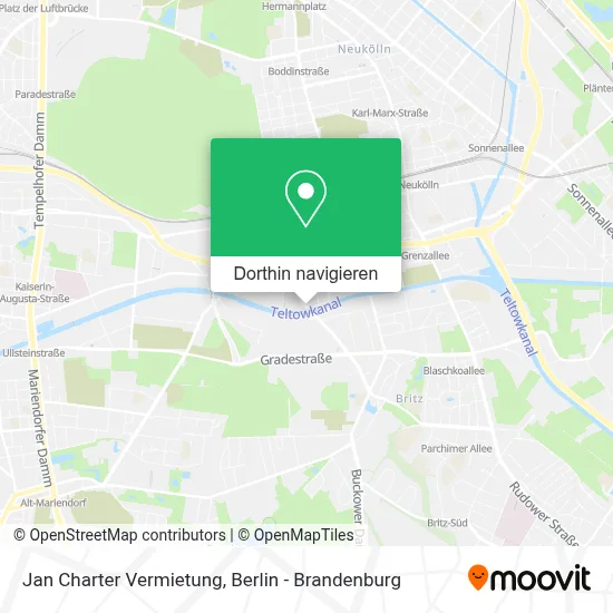 Jan Charter Vermietung Karte
