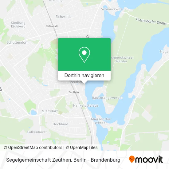 Segelgemeinschaft Zeuthen Karte