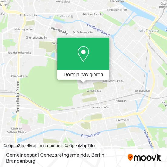 Gemeindesaal Genezarethgemeinde Karte
