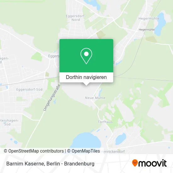 Barnim Kaserne Karte