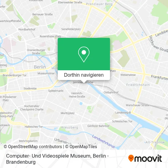 Computer- Und Videospiele Museum Karte