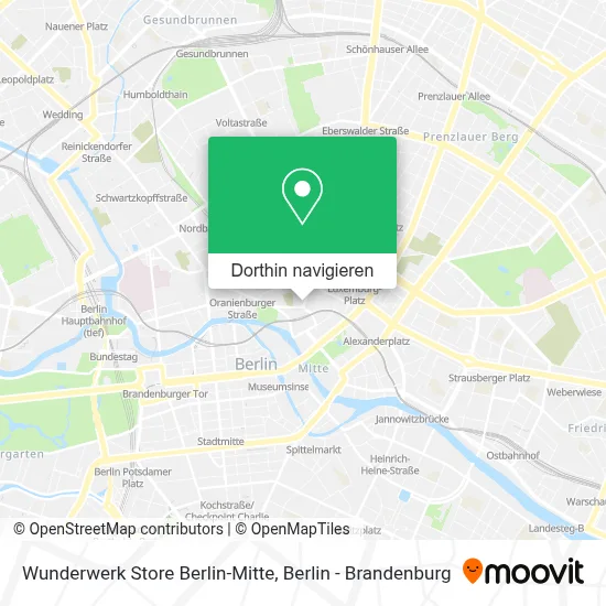 Wunderwerk Store Berlin-Mitte Karte