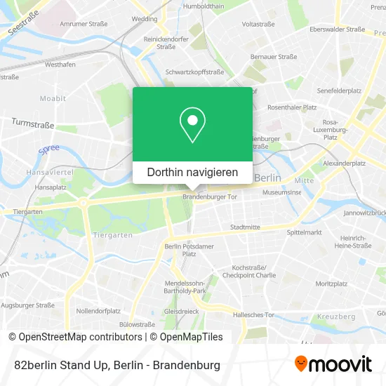 82berlin Stand Up Karte