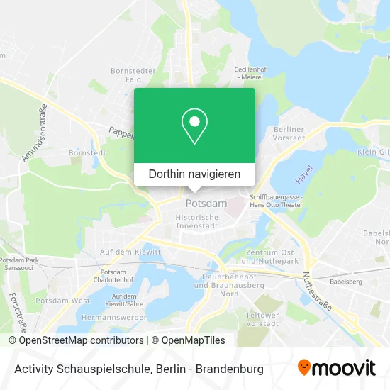 Activity Schauspielschule Karte