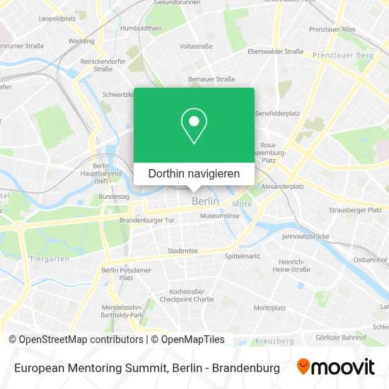 European Mentoring Summit Karte