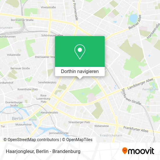 Haarjongleur Karte