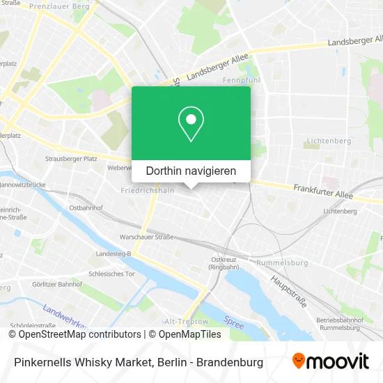 Pinkernells Whisky Market Karte