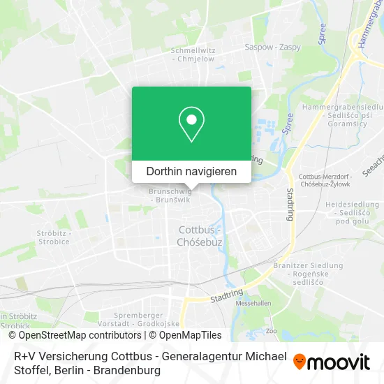 R+V Versicherung Cottbus - Generalagentur Michael Stoffel Karte