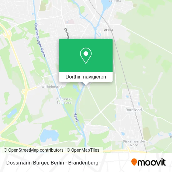 Dossmann Burger Karte