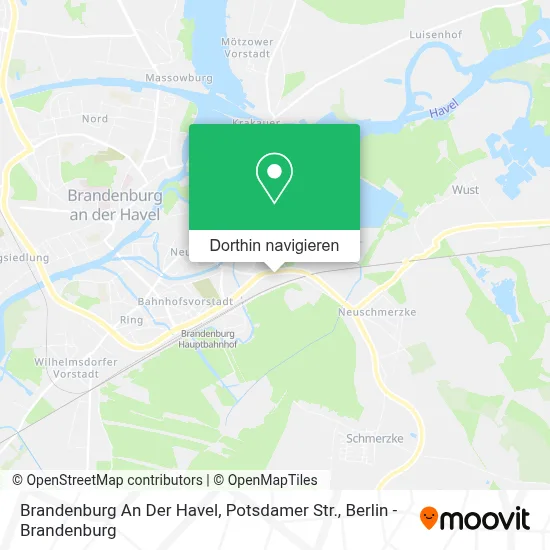Brandenburg An Der Havel, Potsdamer Str. Karte