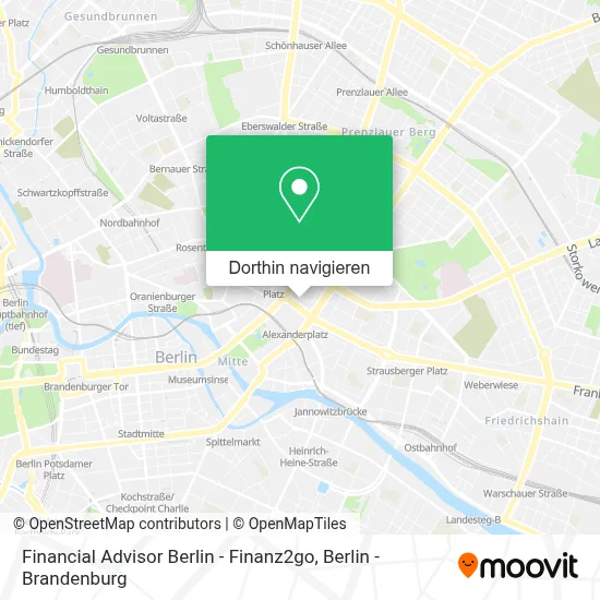 Financial Advisor Berlin - Finanz2go Karte