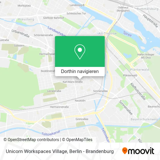 Unicorn Workspaces Village Karte