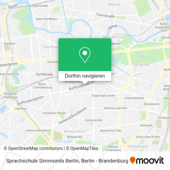 Sprachschule Simmonds Berlin Karte