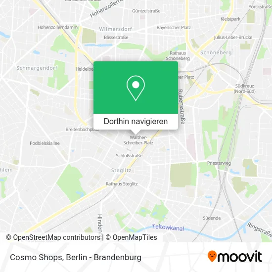 Cosmo Shops Karte