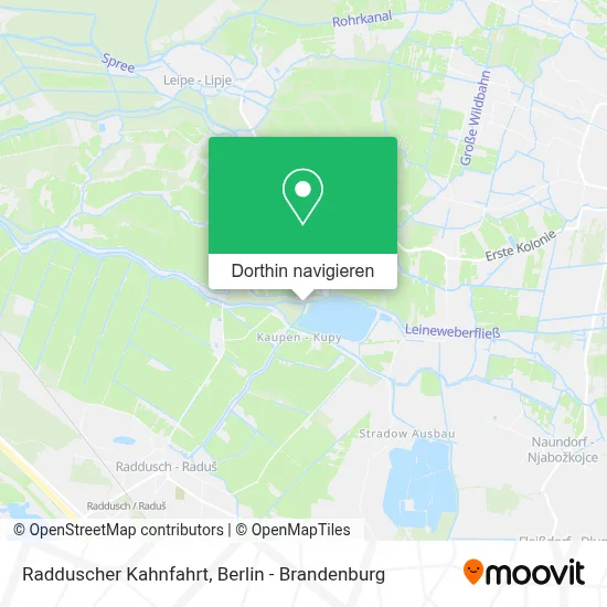 Radduscher Kahnfahrt Karte