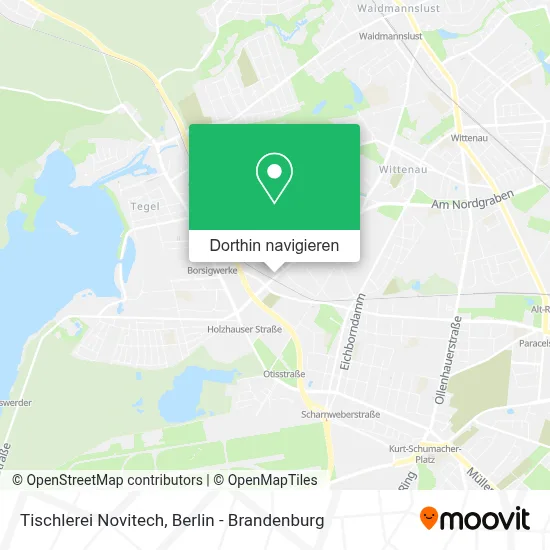 Tischlerei Novitech Karte