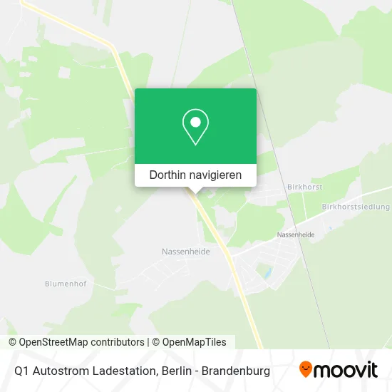 Q1 Autostrom Ladestation Karte