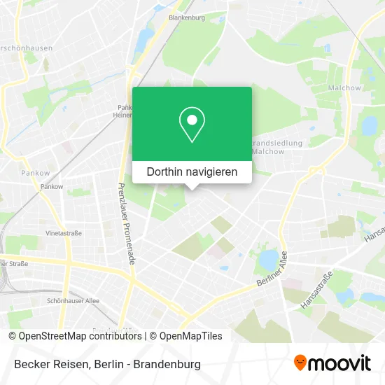 Becker Reisen Karte
