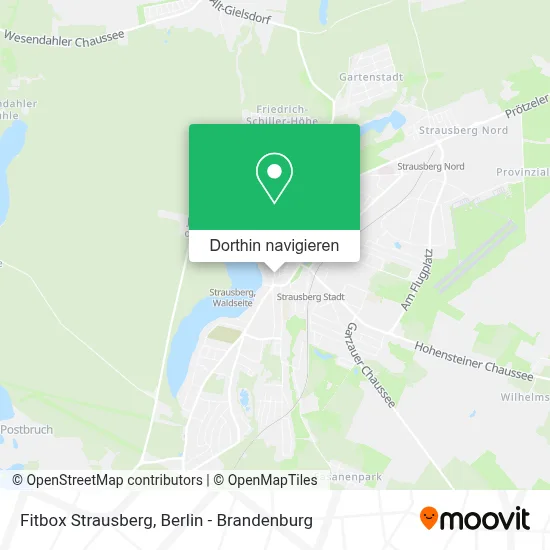 Fitbox Strausberg Karte