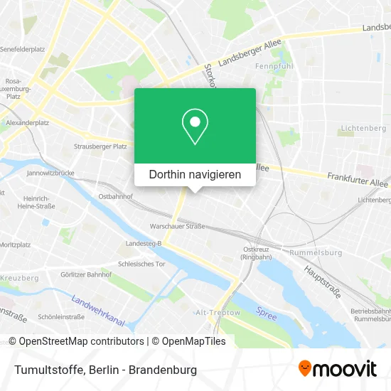 Tumultstoffe Karte