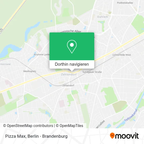 Pizza Max Karte