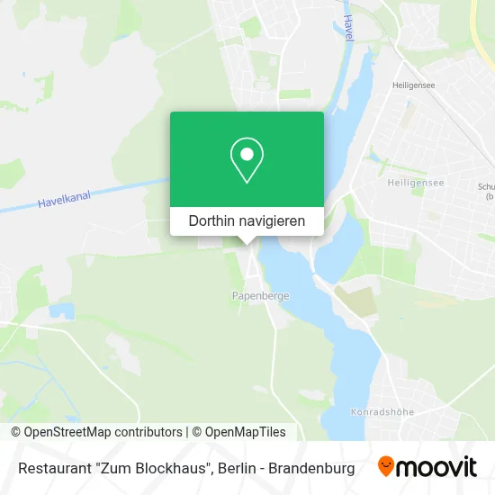 Restaurant "Zum Blockhaus" Karte