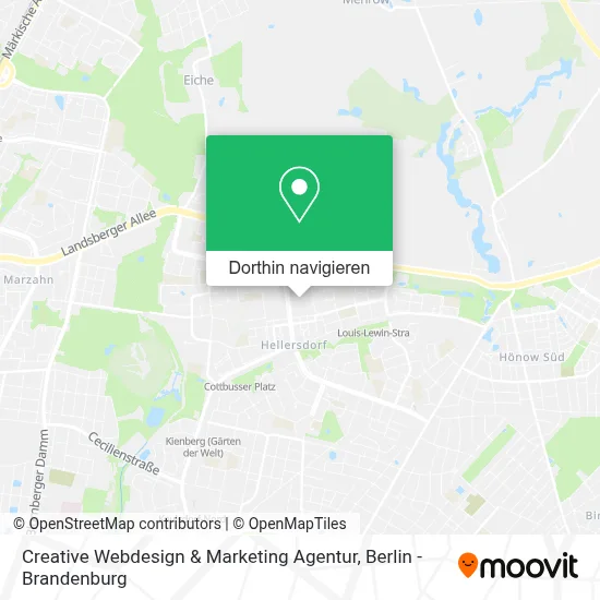 Creative Webdesign & Marketing Agentur Karte