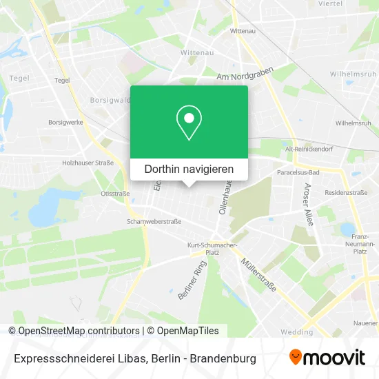 Expressschneiderei Libas Karte