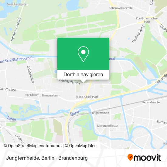 Jungfernheide Karte