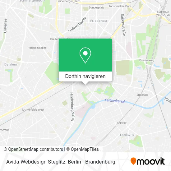Avida Webdesign Steglitz Karte
