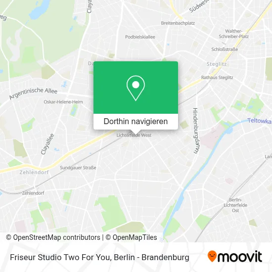 Friseur Studio Two For You Karte