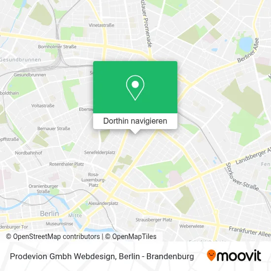 Prodevion Gmbh Webdesign Karte