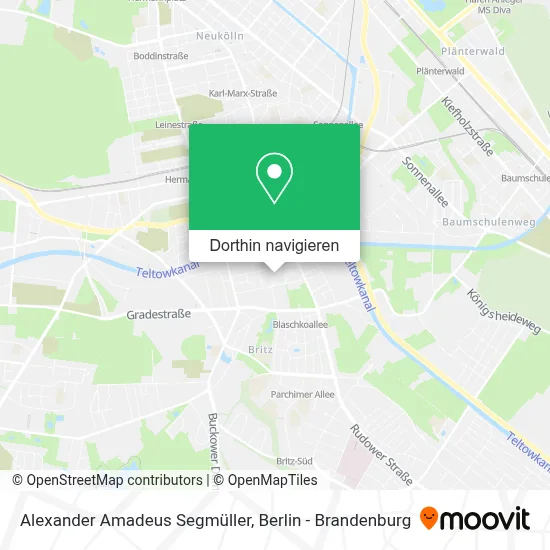 Alexander Amadeus Segmüller Karte
