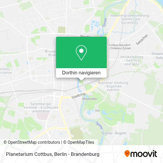 Planetarium Cottbus Karte