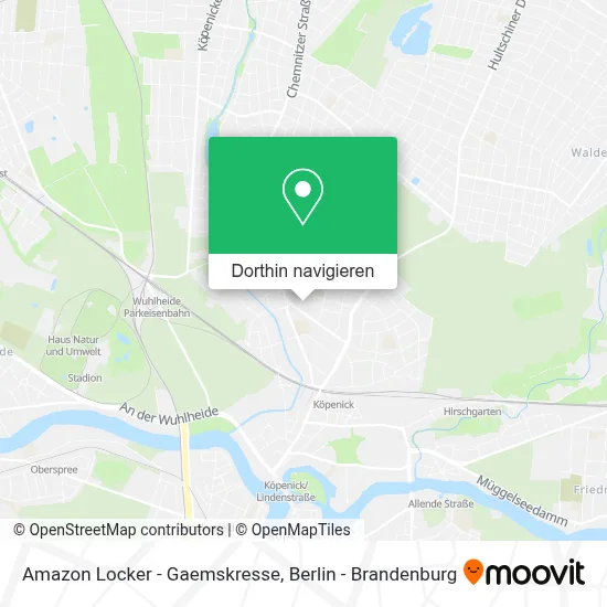 Amazon Locker - Gaemskresse Karte