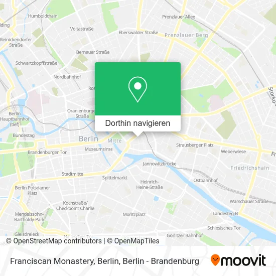 Franciscan Monastery, Berlin Karte