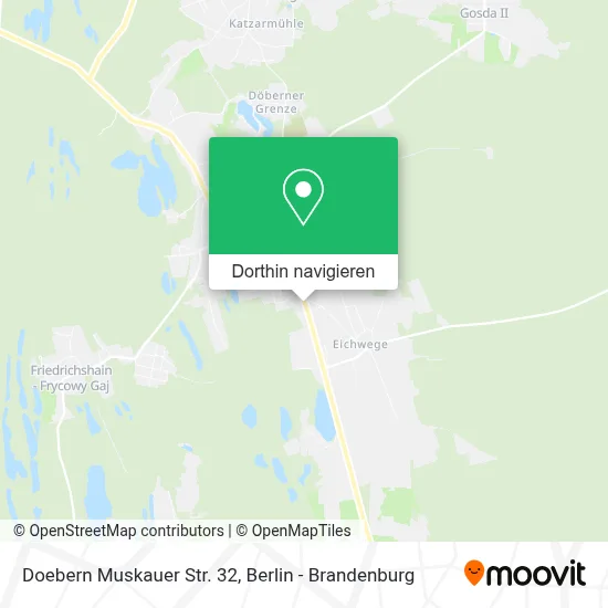 Doebern Muskauer Str. 32 Karte