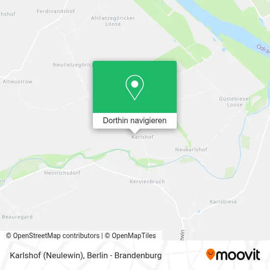 Karlshof (Neulewin) Karte
