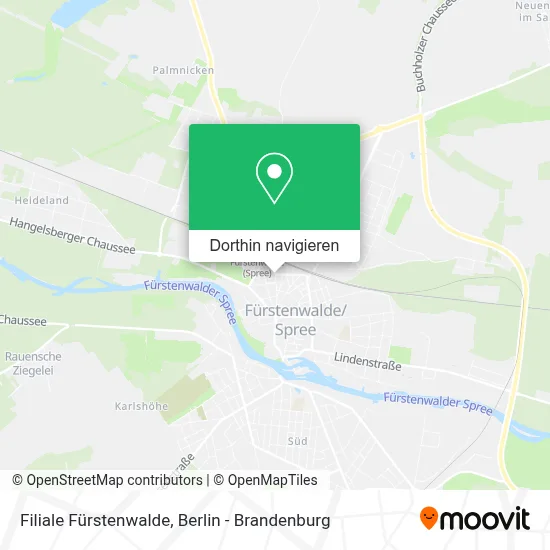 Filiale Fürstenwalde Karte