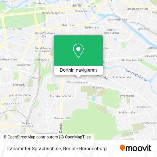 Transmitter Sprachschule Karte