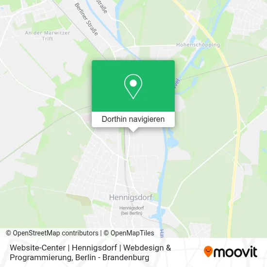 Website-Center | Hennigsdorf | Webdesign & Programmierung Karte