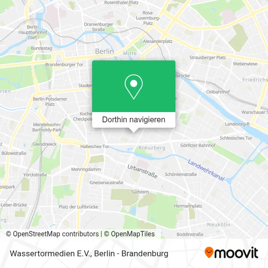 Wassertormedien E.V. Karte