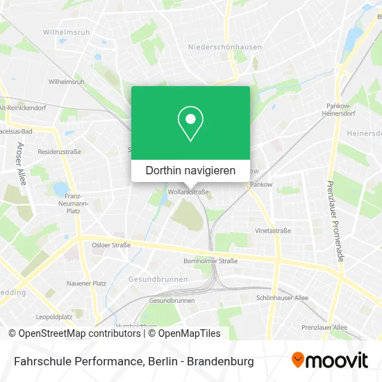 Fahrschule Performance Karte