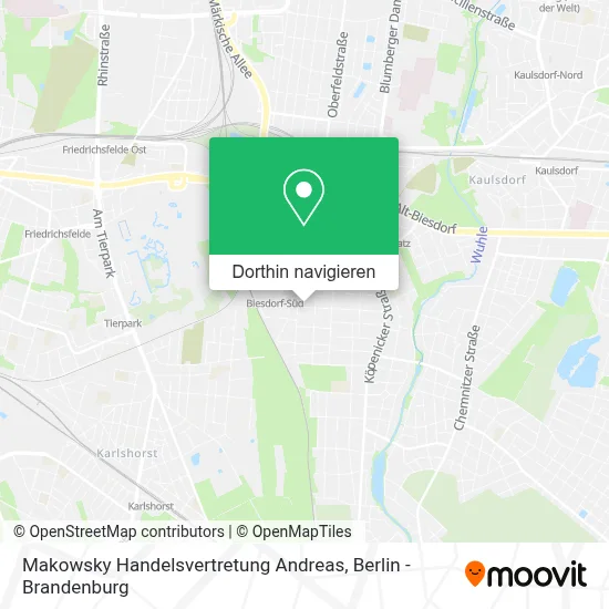 Makowsky Handelsvertretung Andreas Karte