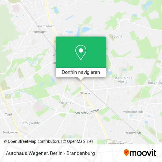 Autohaus Wegener Karte