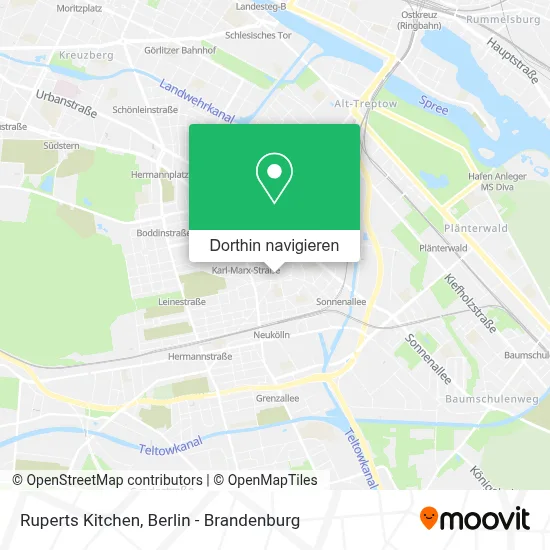 Ruperts Kitchen Karte